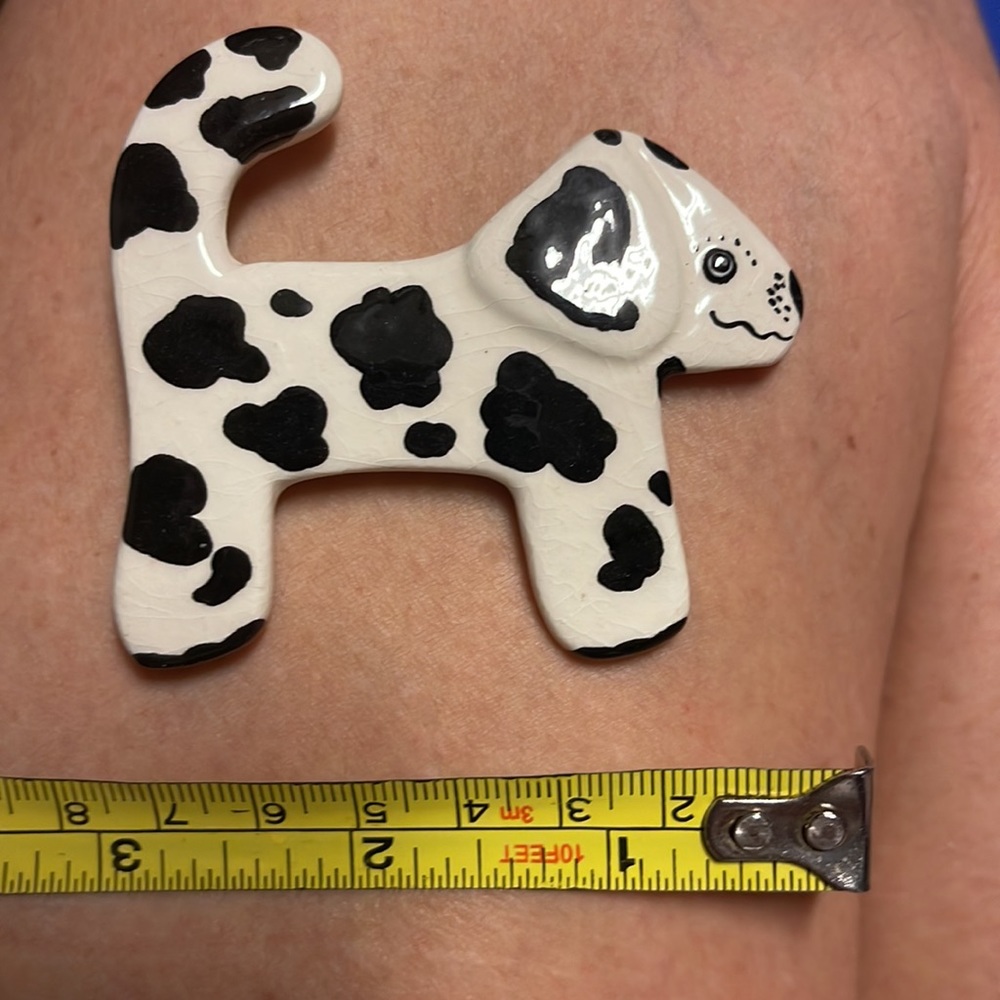 Ruby Z Glazed Ceramic Dog Signed - image 3